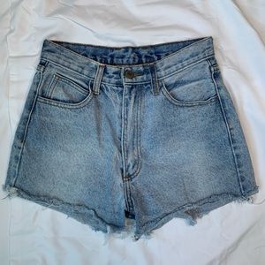 J. Galt Brandy Melville High Rise Denim Cut off Shorts